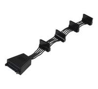 SilverStone CP06 - Répartiteur d'alimentation - alimentation SATA (M) pour alimentation SATA (F) - 18.9 cm - connecteur coudé - noir Noir G