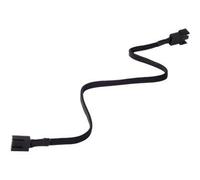 SilverStone CPF03 - Rallonge de câble d'alimentation de ventilateur - MLI à 4 broches (F) pour MLI à 4 broches (M) - 30 cm - noir