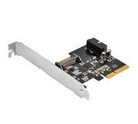 Silverstone ECU04-E Carte PCIe USB 3.1/3.2 Gen2 avec connecteur Interne 19 Broches et Pericom Redriver, SST-ECU04-E