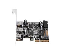 SilverStone ECU05 - Adaptateur USB - PCIe 2.0 x2 profil bas - USB-C 3.1 x 1 + USB 3.0 x 2 + USB 3.0 (interne) x 2