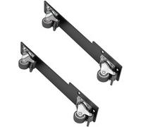 SilverStone Ensemble de 2 roulettes pivotantes à 360° connectées SST-RAC-SRW-002, Boîtier en rack