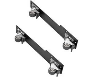SilverStone Ensemble de 2 roulettes pivotantes à 360° connectées SST-RAC-SRW-002, Boîtier en rack