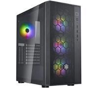 Silverstone FARA R1 Pro - FARA Châssis ATX Moyen Tour en Verre trempé élégant et distinctif, équipé de Quatre Ventilateurs ARGB de 120 mm et d'un contrôleur ARGB, SST-FAR1B-PRO-V2