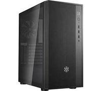 SilverStone Boîtier PC FARA R1 V2 – Moyen tour, Panneau avant en maille, Verre trempé – Noir