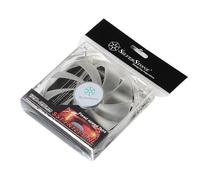 SilverStone Ventilateur 120 mm SST-FN121-P-RL – Faible bruit, bon flux d'air, 9 pales, 4 LED rouges