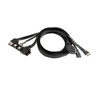 Silverstone G11313530-RT - Mise à Niveau du Port d'E/S vers USB 3.1 gén. 2 (10 GB/s), connecteur de Type C, câble Plat Souple