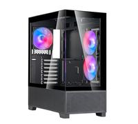 Silverstone Lucid 05, Châssis ATX Exquis avec Un Audacieux Affichage panoramique à 270°, SST-LD05-B-ARGB (Noir)