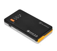 SilverStone PB06 - noir - argent - téléphone portable/smartphone - tablette - MP3/MP4 - GPS - lecteur de livre électronique - aluminium - plastique - lithium polymère (LiPo) - 10000 mAh - USB
