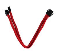 PP07 - Rallonge de câble d'alimentation - 8 broches EPS12V (F) pour 8 broches EPS12V (M) - 30 cm - rouge