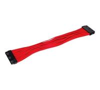 SilverStone PP07-MBR - Rallonge de câble d'alimentation - ATX 24 broches (F) pour ATX 24 broches (M) - 30 cm - rouge