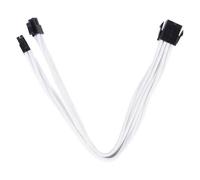 SilverStone PP07 - Rallonge de câble d'alimentation - 8 broches EPS12V (4+4) (F) pour 8 broches EPS12V (M) - 30 cm - blanc
