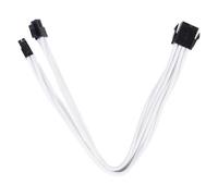 SilverStone PP07 - Rallonge de câble d'alimentation - 8 broches EPS12V (4+4) (F) pour 8 broches EPS12V (M) - 30 cm - blanc