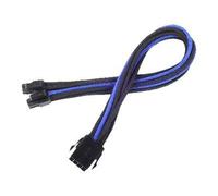 SilverStone PP07 - Rallonge de câble d'alimentation - 8 broches EPS12V (4+4) (M) pour 8 broches EPS12V (F) - 30 cm - Noir/bleu