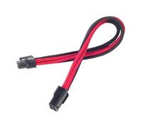 SilverStone PP07 - Rallonge de câble d'alimentation - Alimentation PCIe de 6 broches (F) pour Alimentation PCIe de 6 broches (M) - 25 cm - noir/rouge