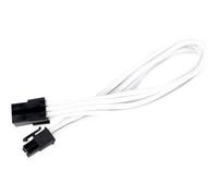 SilverStone PP07 - Rallonge de câble d'alimentation - Alimentation PCIe de 6 broches (F) pour Alimentation PCIe de 6 broches (M) - 25 cm - blanc