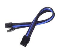 SilverStone PP07 - Rallonge de câble d'alimentation - Alimentation PCIe de 8 broches (6+2) (M) pour Alimentation PCIe de 8 broches (F) - 25 cm - Noir/bleu