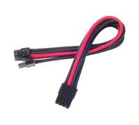 SilverStone PP07 - Rallonge de câble d'alimentation - Alimentation PCIe de 8 broches (6+2) (M) pour Alimentation PCIe de 8 broches (F) - 25 cm - noir/rouge