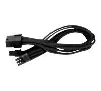 SilverStone PP07 - Rallonge de câble d'alimentation - Alimentation PCIe de 8 broches (F) pour Alimentation PCIe de 8 broches (6+2) (M) - 25 cm - noir