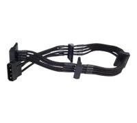 SilverStone PP07 - Rallonge de câble d'alimentation - alimentation SATA (F) pour alimentation interne 4 plots (M) - 30 cm - noir