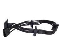SilverStone PP07 - Rallonge de câble d'alimentation - alimentation SATA (F) pour alimentation interne 4 plots (M) - 30 cm - noir