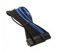 SilverStone PP07 - Rallonge de câble d'alimentation - ATX 24 broches (F) pour ATX 24 broches (M) - 30 cm - Noir/bleu