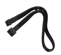 SilverStone PP15-90, Câble 12V-2x6 PCIe Gen5 12 +4 broches (bloc d’alimentation) vers 12+4 broches (GPU) 90°, SST-PP15-90