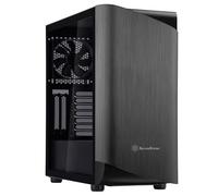 Silverstone SETA A1 Midi Tower Noir, Titane