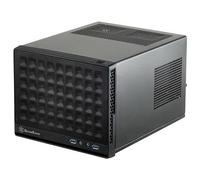 SilverStone SST-SG13B - Sugo Boîtier PC cube compact Mini-ITX, Panneau frontal Mesh, noir