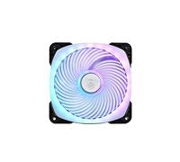 SilverStone SST-AP124-ARGB - Série Air Penetrator Ventilateur PWM pour ordinateur 120mm, roulement à billes, lame transparente avec cadre noir, flux d'air élevé, LED RGB adressable