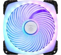 SilverStone SST-AP142-ARGB - Série Air Penetrator Ventilateur PWM pour ordinateur 140mm, roulement à billes, lame transparente avec cadre noir, flux d'air élevé, LED RGB adressable