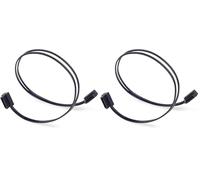 SilverStone SST-CP11-300 - Câble ultra mince SATA III 6 Gbps, latéral à angle 90°, connecteurs à profil ultra-mince, 30cm (Lot de 2)