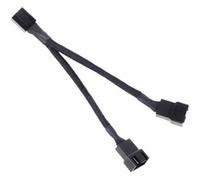 SilverStone Câble répartiteur SST-CPF01 PWM 10 cm pour deux ventilateurs manchonné noir