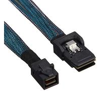 SilverStone SST-CPS06 - Mini SAS HD interne SFF8643 36 broches vers câble épais et protégé SFF8087 (avec bande latérale), 0.6M