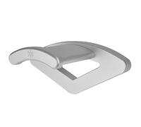 SilverStone SST-EBA02S - Support mural pour casque / casque en aluminium de qualité supérieure au design élégant avec fermeture à vis et à ruban, argent
