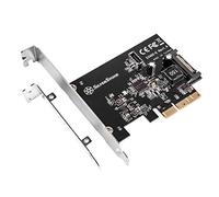 Silverstone SST-ECU02-E - SuperSpeed 2X USB 3.1 Interne Gen2, Carte d'extension PCI-E Version 2.0 x2, 16 Gbps, Prise en Charge de Profil Bas