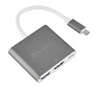 SilverStone Station d'accueil SST-EP08C USB-C 3.2 Gen 1 (3.1) HDMI 4K Anthracite