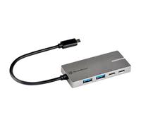SilverStone SST-EP09C - Hub USB 3.1 Type-C (Gen 1) vers 2x Type-A et 2x Type-C , Voyant LED d'alimentation indépendant
