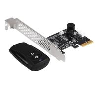 SilverStone SST-ES02-PCIe - 2.4G kit de télécommande pour allumer / éteindre et redémarrer un ordinateur à distance avec haut-parleu