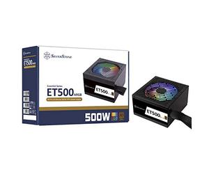 Silverstone SST-ET500-ARGB - Alimentation électrique ATX 80 Plus Bronze 500W, Ventilateur de 120mm ARGB