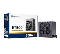 Silverstone SST-ET500-B - Série Strider Essential, Alimentation éléctrique ATX PC 500W 80 Plus Bronze, Bruit réduit, 120mm, Connecteurs PCIe 8pin et PCIe 6pin