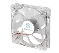 SilverStone Ventilateur 120 mm SST-FN121-P-RL – Faible bruit, bon flux d'air, 9 pales, 4 LED rouges