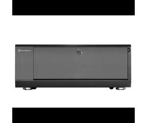 Silverstone SST-GD10B Grandia Boîtier PC HTPC Noir - ATX/Micro-ATX/SSI-CEB, 2x3.5", 1x5.25", 1x2.5", 8 slots, USB 3.2 Gen 1, Acier/Alu, 442x362x171mm