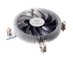 SilverStone SST-NT07-115X système de refroidissement d’ordinateur Carte SIM Refroidisseur 8 cm Noir, Métallique Refroidisseur CPU