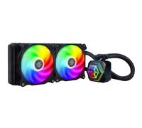 SilverStone SST-PF240-ARGB-V2 - PermaFrost Refroidisseur d'eau Premium, PWM double ajustable 120mm, ARGB, Intel/AMD