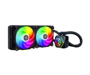 SilverStone SST-PF240-ARGB-V2 - PermaFrost Refroidisseur d'eau Premium, PWM double ajustable 120mm, ARGB, Intel/AMD