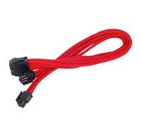 SilverStone SST-PP07-EPS8R - 30cm EPS 8pin vers EPS/ATX 4+4pin Cable d'extension manchonné, rouge