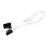 SilverStone SST-PP07-IDE6W - 25cm 6pin vers PCI-E 6pin Cable d'extension manchonné, blanc