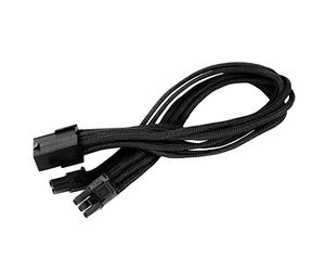 SilverStone SST-PP07-PCIB - Rallonge d'alimentation 25cm 8pin vers PCI-E 6 + 2pin, noir