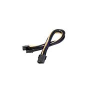 SilverStone SST-PP07-PCIBG - 25cm 8pin vers PCI-E 6+2pin Cable d'extension manchonné, noir or