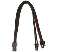 SilverStone SST-PP07-PCIBR - 25cm 8pin vers PCI-E 6+2pin Cable d'extension manchonné, noir rouge